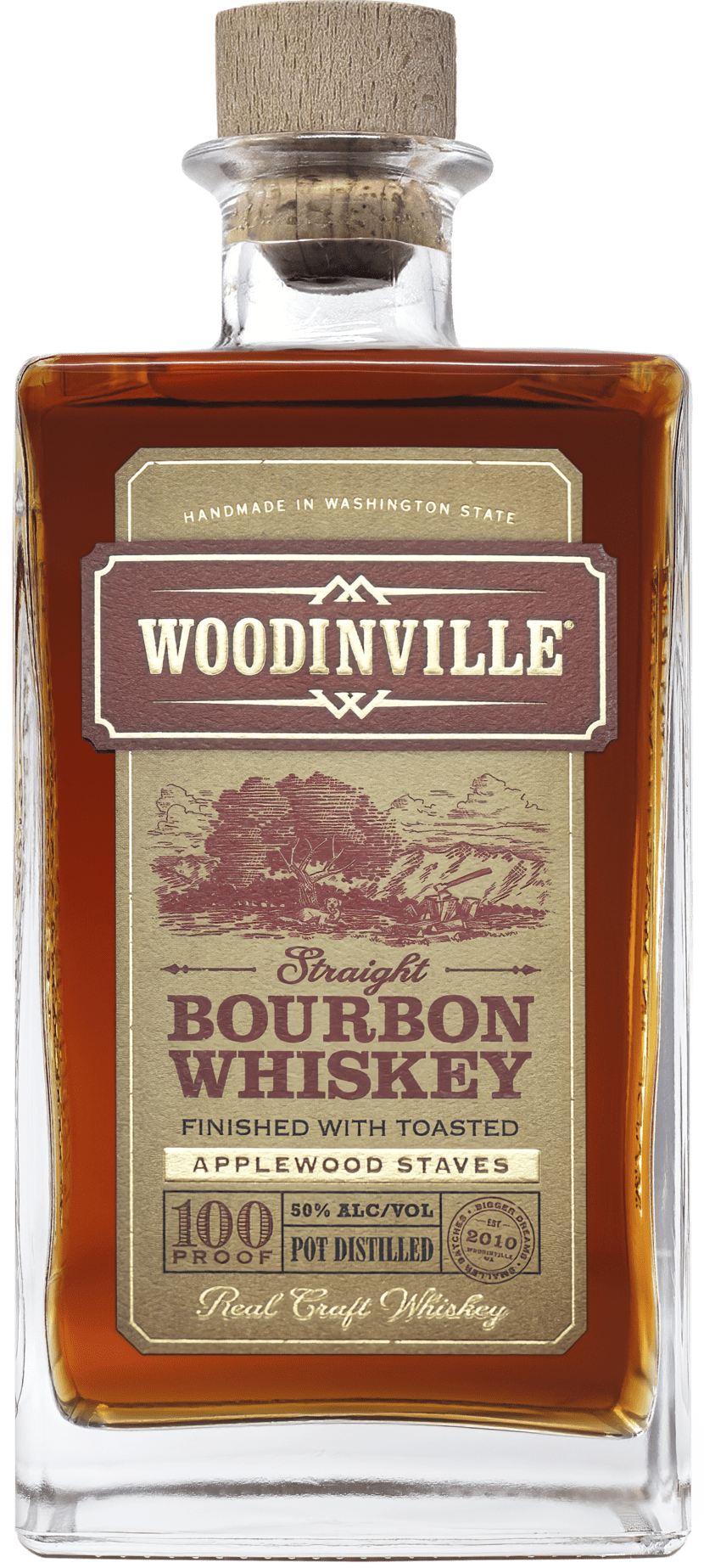 Straight Bourbon Whiskey, Finished with Toasted Applewood Staves