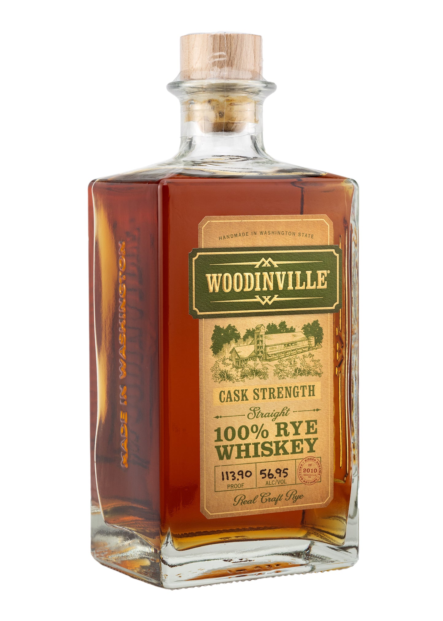 WOODINVILLE® Cask Strength Straight 100% Rye Whiskey