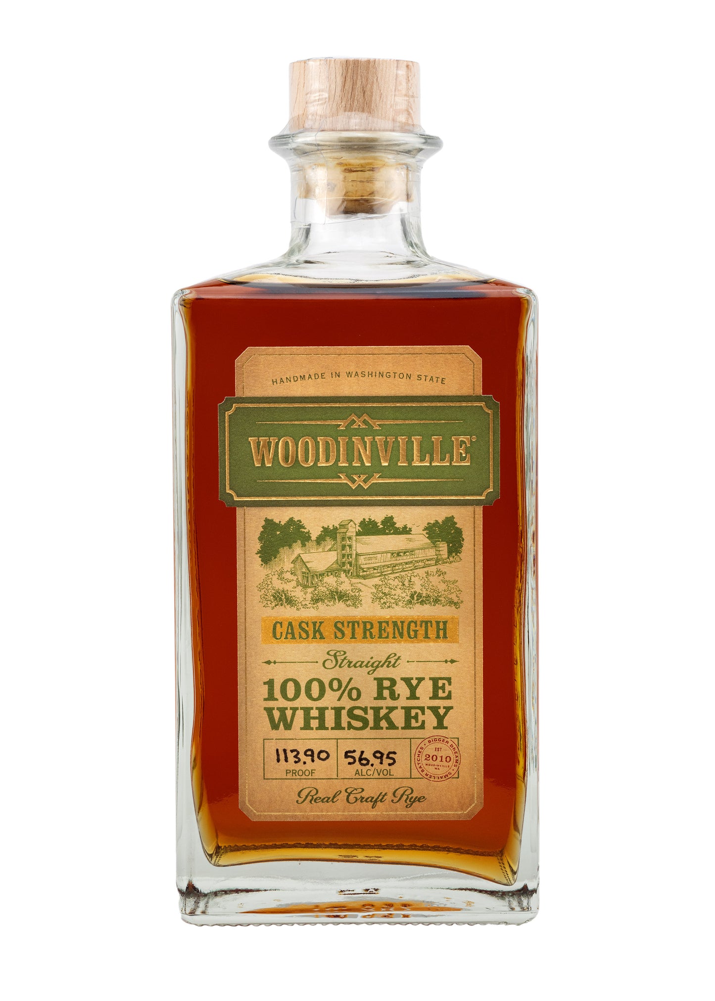 WOODINVILLE® Cask Strength Straight 100% Rye Whiskey